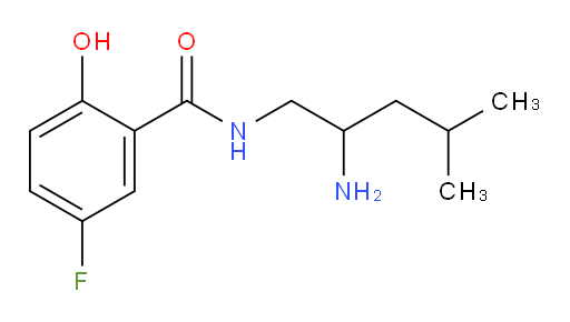 N-(2-amino-4-methylpentyl)-5-fluoro-2-hydroxybenzamide