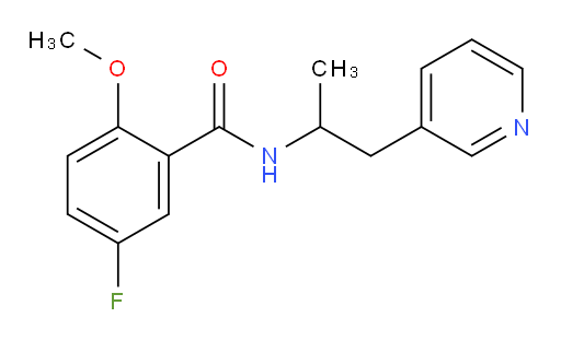 5-fluoro-2-methoxy-N-(1-(pyridin-3-yl)propan-2-yl)benzamide