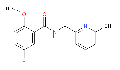 5-fluoro-2-methoxy-N-((6-methylpyridin-2-yl)methyl)benzamide