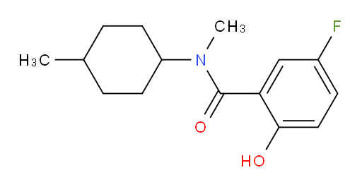 5-fluoro-2-hydroxy-N-methyl-N-(4-methylcyclohexyl)benzamide