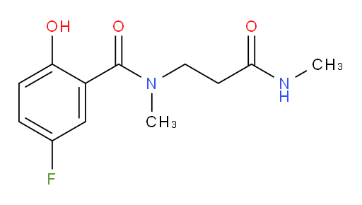 5-fluoro-2-hydroxy-N-methyl-N-(3-(methylamino)-3-oxopropyl)benzamide
