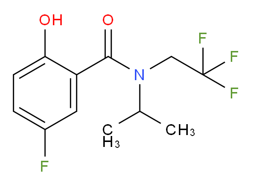 5-fluoro-2-hydroxy-N-isopropyl-N-(2,2,2-trifluoroethyl)benzamide