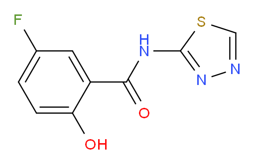 5-fluoro-2-hydroxy-N-(1,3,4-thiadiazol-2-yl)benzamide