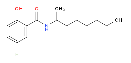 5-fluoro-2-hydroxy-N-(octan-2-yl)benzamide