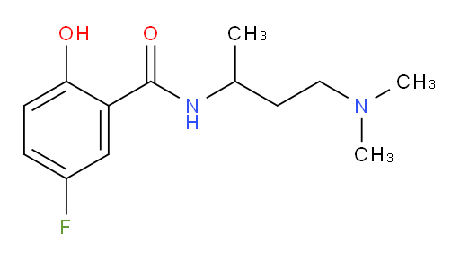 N-(4-(dimethylamino)butan-2-yl)-5-fluoro-2-hydroxybenzamide