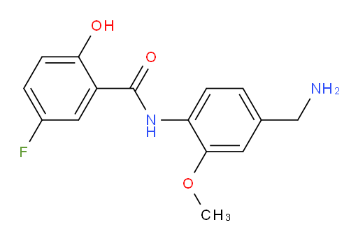 N-(4-(aminomethyl)-2-methoxyphenyl)-5-fluoro-2-hydroxybenzamide