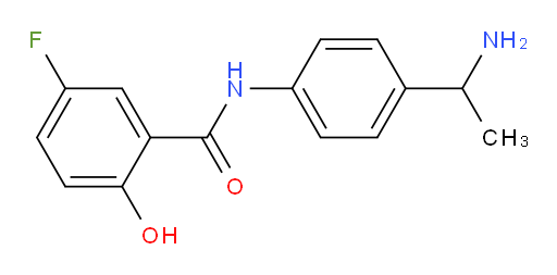 N-(4-(1-aminoethyl)phenyl)-5-fluoro-2-hydroxybenzamide