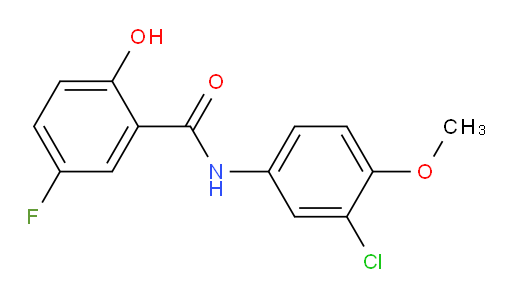 N-(3-chloro-4-methoxyphenyl)-5-fluoro-2-hydroxybenzamide