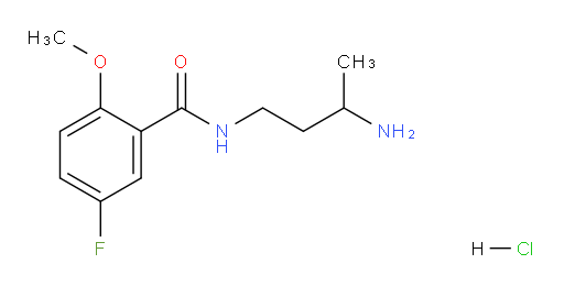 N-(3-aminobutyl)-5-fluoro-2-methoxybenzamide hydrochloride