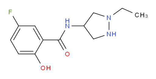N-(1-ethylpyrazolidin-4-yl)-5-fluoro-2-hydroxybenzamide