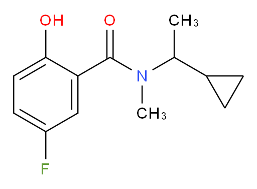 N-(1-cyclopropylethyl)-5-fluoro-2-hydroxy-N-methylbenzamide
