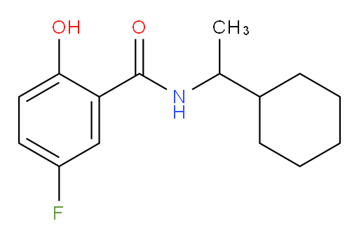 N-(1-cyclohexylethyl)-5-fluoro-2-hydroxybenzamide