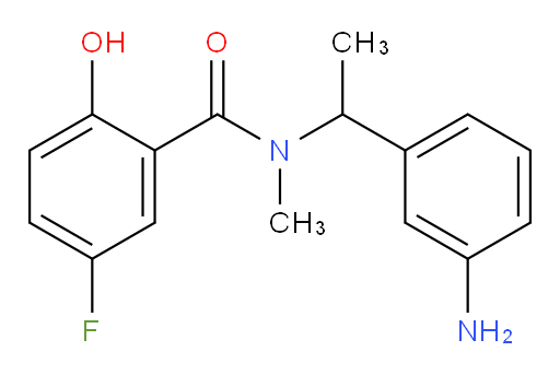 N-(1-(3-aminophenyl)ethyl)-5-fluoro-2-hydroxy-N-methylbenzamide