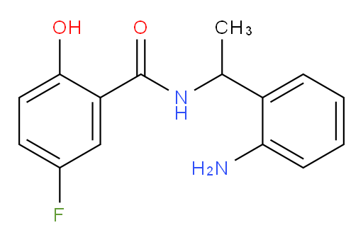 N-(1-(2-aminophenyl)ethyl)-5-fluoro-2-hydroxybenzamide