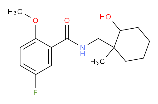 5-fluoro-N-((2-hydroxy-1-methylcyclohexyl)methyl)-2-methoxybenzamide