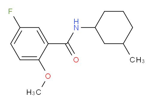 5-fluoro-2-methoxy-N-(3-methylcyclohexyl)benzamide