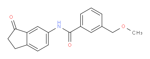 3-(methoxymethyl)-N-(3-oxo-2,3-dihydro-1H-inden-5-yl)benzamide