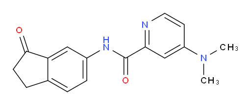 4-(dimethylamino)-N-(3-oxo-2,3-dihydro-1H-inden-5-yl)picolinamide