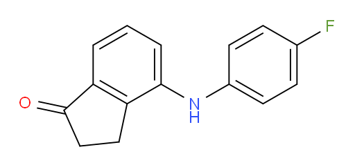 4-((4-fluorophenyl)amino)-2,3-dihydro-1H-inden-1-one