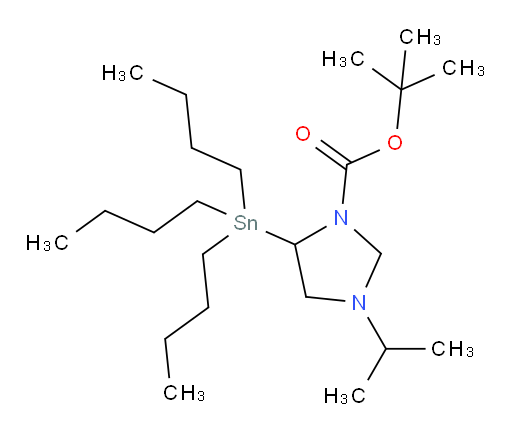 tert-butyl 3-isopropyl-5-(tributylstannyl)imidazolidine-1-carboxylate