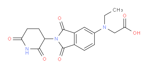 2-((2-(2,6-dioxopiperidin-3-yl)-1,3-dioxoisoindolin-5-yl)(ethyl)amino)acetic acid