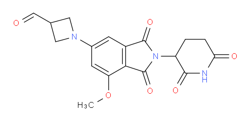 1-(2-(2,6-dioxopiperidin-3-yl)-7-methoxy-1,3-dioxoisoindolin-5-yl)azetidine-3-carbaldehyde