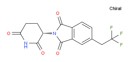 (S)-2-(2,6-dioxopiperidin-3-yl)-5-(2,2,2-trifluoroethyl)isoindoline-1,3-dione