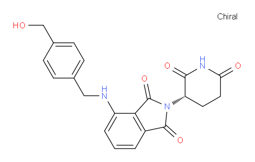(S)-2-(2,6-dioxopiperidin-3-yl)-4-((4-(hydroxymethyl)benzyl)amino)isoindoline-1,3-dione