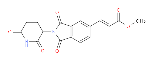 (E)-methyl 3-(2-(2,6-dioxopiperidin-3-yl)-1,3-dioxoisoindolin-5-yl)acrylate