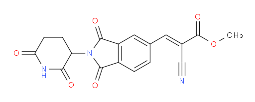 (E)-methyl 2-cyano-3-(2-(2,6-dioxopiperidin-3-yl)-1,3-dioxoisoindolin-5-yl)acrylate