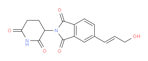 (E)-2-(2,6-dioxopiperidin-3-yl)-5-(3-hydroxyprop-1-en-1-yl)isoindoline-1,3-dione