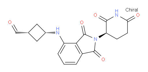 (1S,3s)-3-((2-((R)-2,6-dioxopiperidin-3-yl)-1,3-dioxoisoindolin-4-yl)amino)cyclobutanecarbaldehyde
