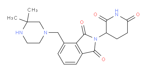 4-((3,3-dimethylpiperazin-1-yl)methyl)-2-(2,6-dioxopiperidin-3-yl)isoindoline-1,3-dione