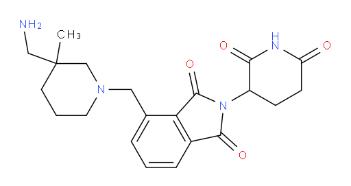4-((3-(aminomethyl)-3-methylpiperidin-1-yl)methyl)-2-(2,6-dioxopiperidin-3-yl)isoindoline-1,3-dione
