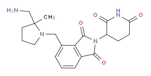 4-((2-(aminomethyl)-2-methylpyrrolidin-1-yl)methyl)-2-(2,6-dioxopiperidin-3-yl)isoindoline-1,3-dione
