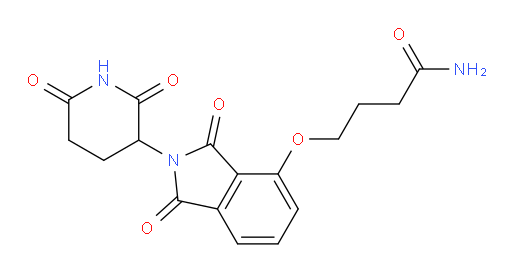 4-((2-(2,6-dioxopiperidin-3-yl)-1,3-dioxoisoindolin-4-yl)oxy)butanamide