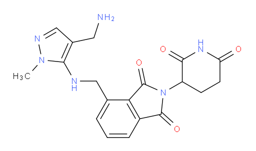 4-(((4-(aminomethyl)-1-methyl-1H-pyrazol-5-yl)amino)methyl)-2-(2,6-dioxopiperidin-3-yl)isoindoline-1,3-dione