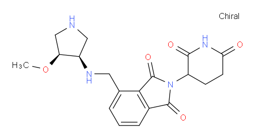 2-(2,6-dioxopiperidin-3-yl)-4-((((3R,4S)-4-methoxypyrrolidin-3-yl)amino)methyl)isoindoline-1,3-dione