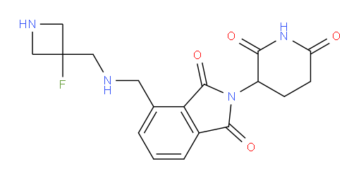 2-(2,6-dioxopiperidin-3-yl)-4-((((3-fluoroazetidin-3-yl)methyl)amino)methyl)isoindoline-1,3-dione