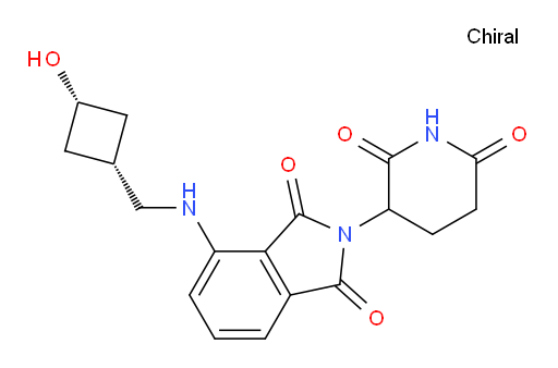 2-(2,6-dioxopiperidin-3-yl)-4-((((1s,3s)-3-hydroxycyclobutyl)methyl)amino)isoindoline-1,3-dione