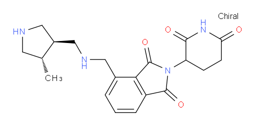 2-(2,6-dioxopiperidin-3-yl)-4-(((((3S,4S)-4-methylpyrrolidin-3-yl)methyl)amino)methyl)isoindoline-1,3-dione