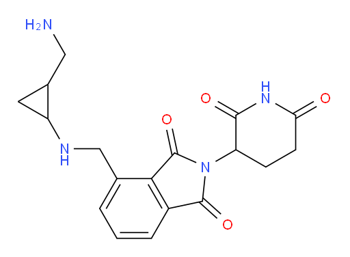 4-(((2-(aminomethyl)cyclopropyl)amino)methyl)-2-(2,6-dioxopiperidin-3-yl)isoindoline-1,3-dione