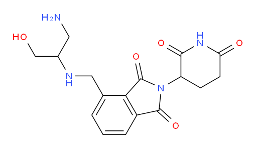 4-(((1-amino-3-hydroxypropan-2-yl)amino)methyl)-2-(2,6-dioxopiperidin-3-yl)isoindoline-1,3-dione