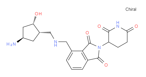 4-(((((1S,2S,4R)-4-amino-2-hydroxycyclopentyl)methyl)amino)methyl)-2-(2,6-dioxopiperidin-3-yl)isoindoline-1,3-dione
