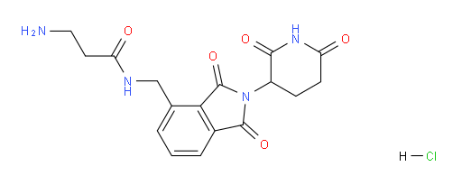 3-amino-N-((2-(2,6-dioxopiperidin-3-yl)-1,3-dioxoisoindolin-4-yl)methyl)propanamide hydrochloride
