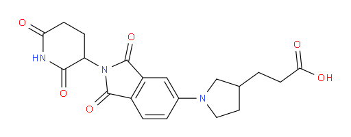 3-(1-(2-(2,6-dioxopiperidin-3-yl)-1,3-dioxoisoindolin-5-yl)pyrrolidin-3-yl)propanoic acid