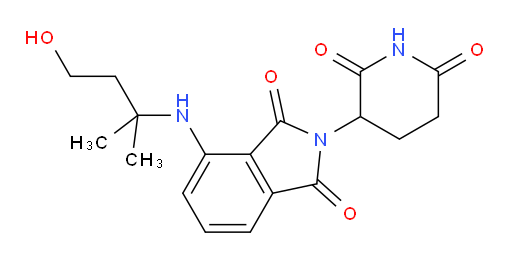 2-(2,6-dioxopiperidin-3-yl)-4-((4-hydroxy-2-methylbutan-2-yl)amino)isoindoline-1,3-dione