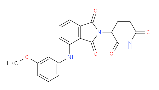 2-(2,6-dioxopiperidin-3-yl)-4-((3-methoxyphenyl)amino)isoindoline-1,3-dione