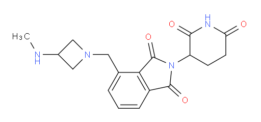 2-(2,6-dioxopiperidin-3-yl)-4-((3-(methylamino)azetidin-1-yl)methyl)isoindoline-1,3-dione