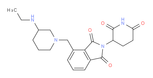 2-(2,6-dioxopiperidin-3-yl)-4-((3-(ethylamino)piperidin-1-yl)methyl)isoindoline-1,3-dione